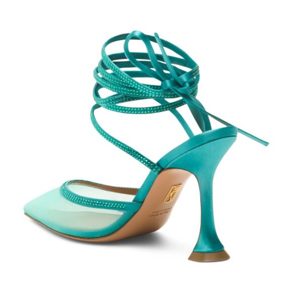 BRITT NETTA Made In Italy Dani Lace Up Heels - Picture 5 of 7